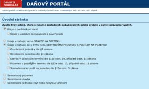 Daň z nemovitých věcí - Výběr nemovitosti